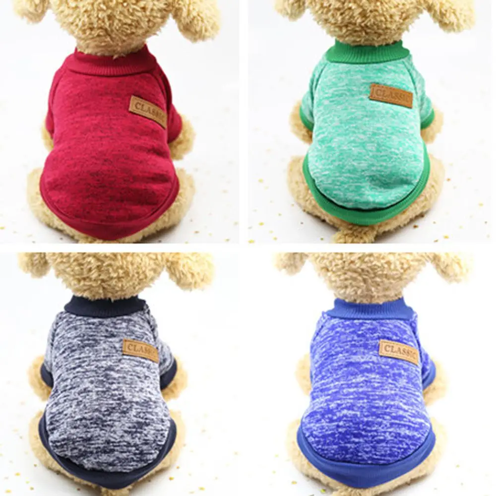 Свитер для собаки одежда маленьких и больших собак теплое пальто щенков на осень