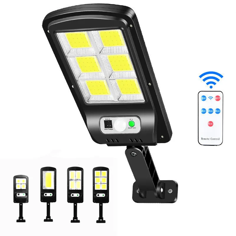 

COB LED Solar Power Motion Sensor Wall Light Outdoor Street Light with Remote Control Waterproof Garden Light Street Wall Lamp