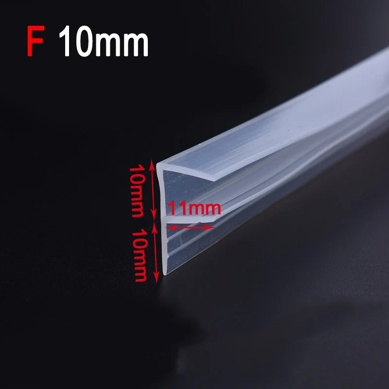 Economical F/U/H Shape Glass Door Tape Sealing Silicone Rubber Window Gasket Strip Bath Screen ds99 | Дом и сад