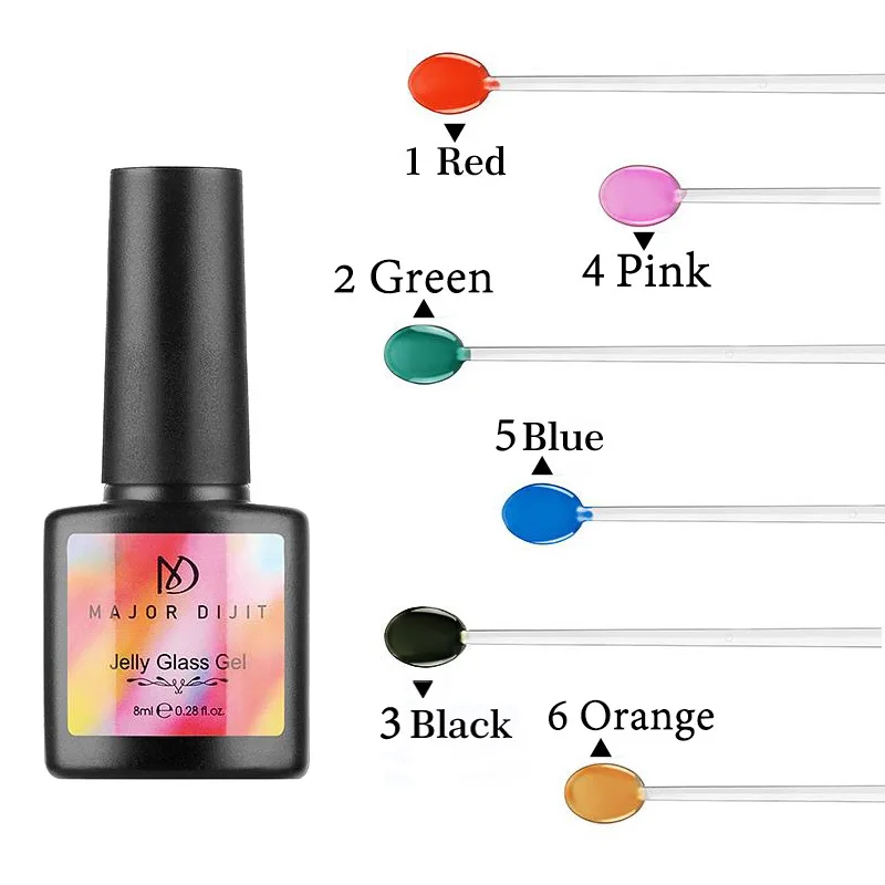 

Colorful Jelly UV Gel Polish Soak Off Varnish Manicure Nail Art DIY AC889