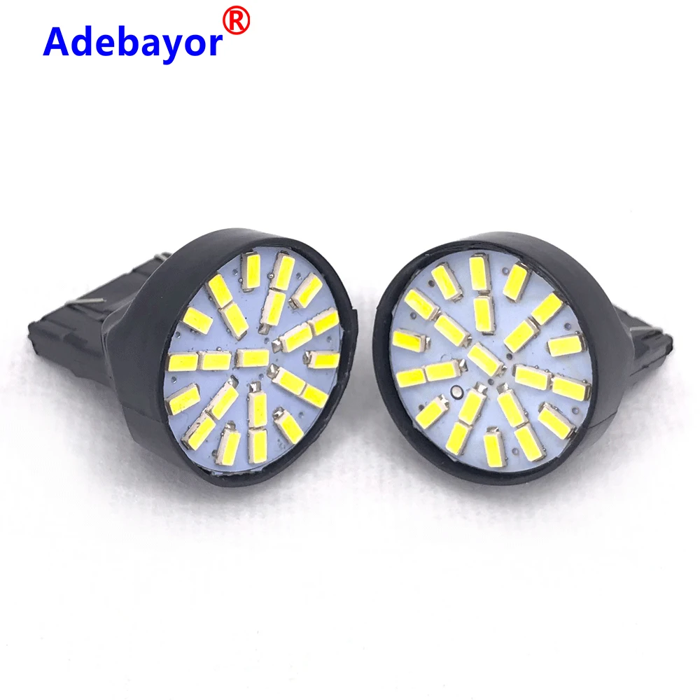 50x T20 светодиодный 7443 7440 W21/5W 22 1206 3014 SMD автомобильный Реверсивный резервный фонарь