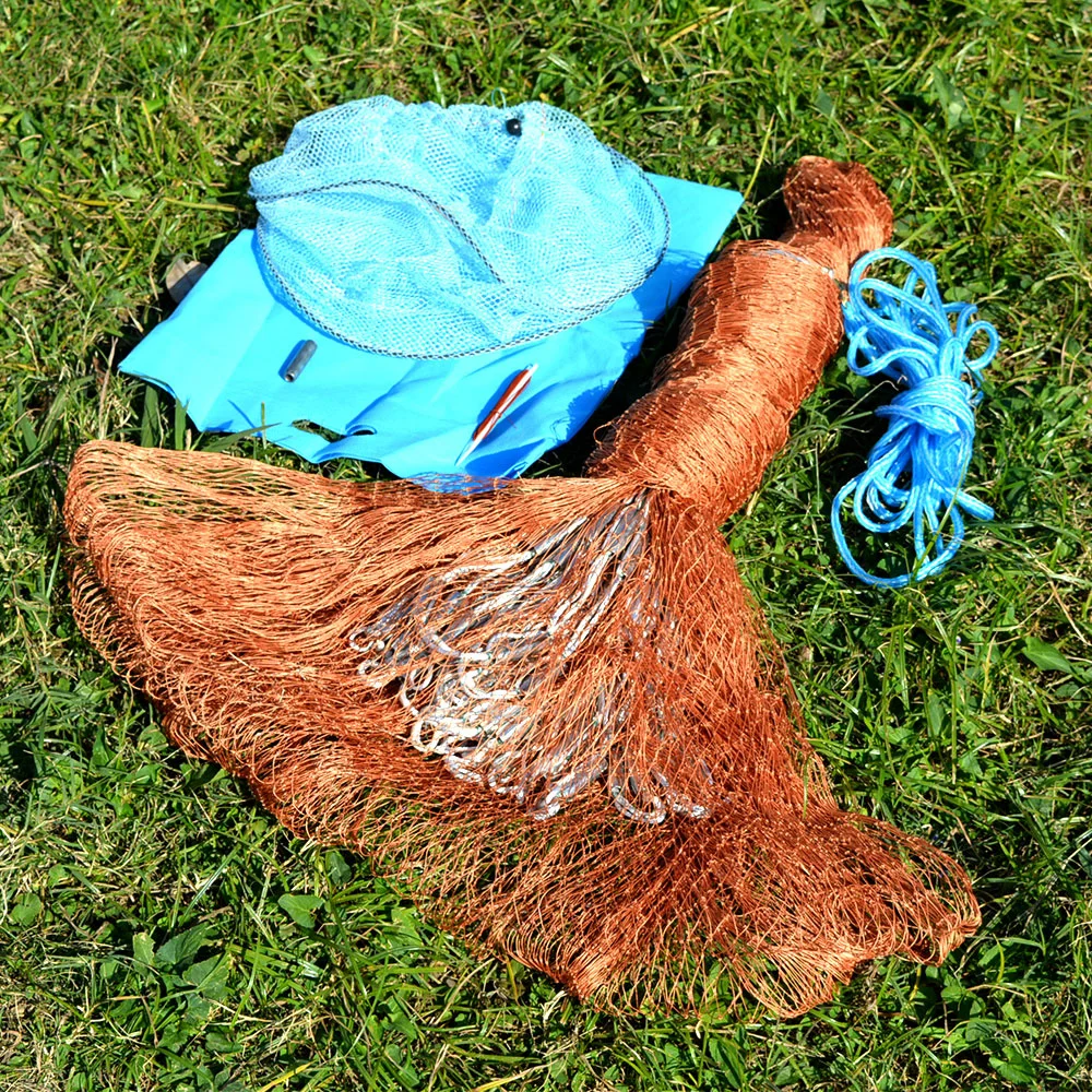 Рыболовная сеть ловушка 3 м/5 м/6 м мелкая сетка в американском стиле ручная