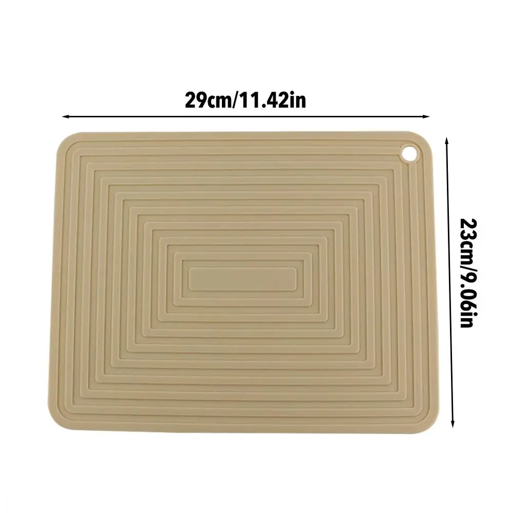 

Silicone Kitchenware Mat Nonslip Waterproof Mat Pad Heat Resistant Table Mat 29x23cm For Home Kitchen Supplies