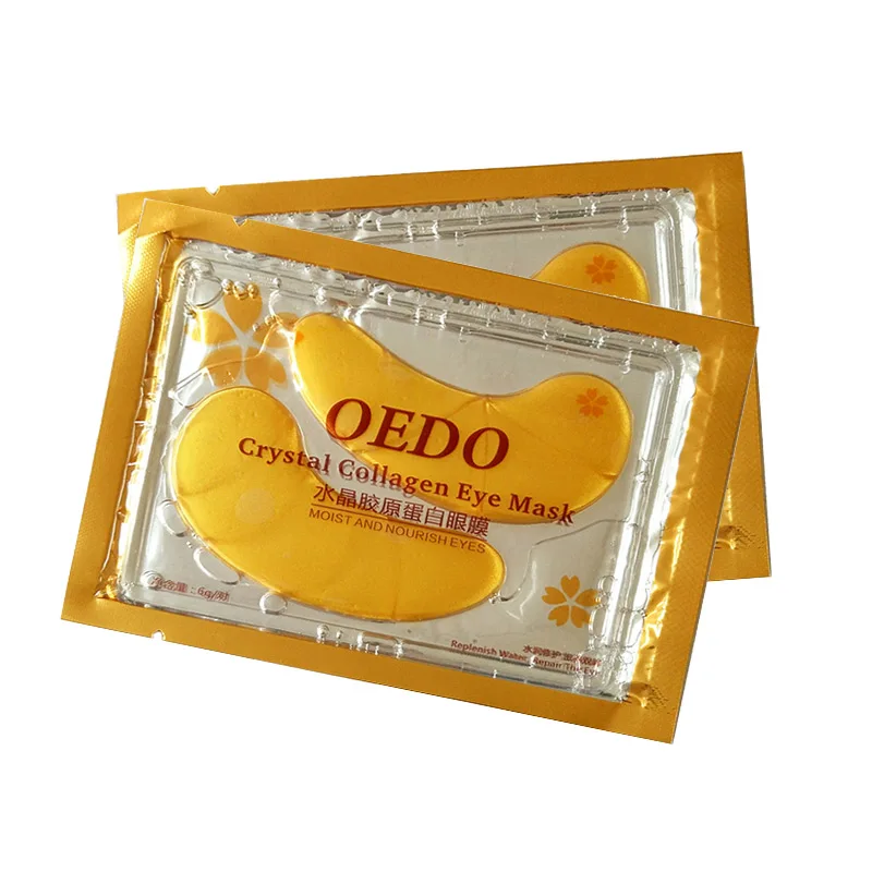 Маска для глаз Dark Circle увлажняющая Золотая кристальная коллагеновая маска 2 пары