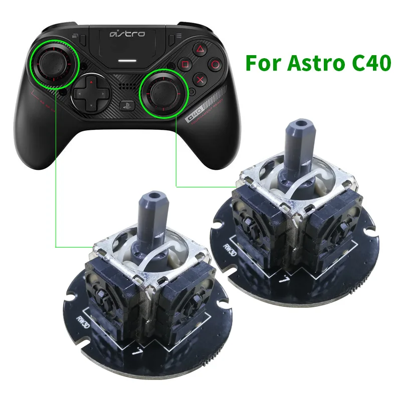 Фото 2 шт. 3D аналоговый датчик джойстика модуль для PS4 ASTRO C40 потенциометр TR контроллер 2 шт. 3D аналоговый датчик джойстика модуль для PS4 ASTRO C40 потенциометр TR контроллер