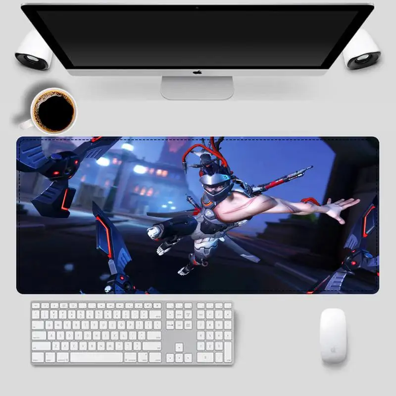 

Trendy Blackwatch Genji Gaming Mouse Pad Gaming MousePad Large Big Mouse Mat Desktop Mat Computer Mouse pad For Overwatch