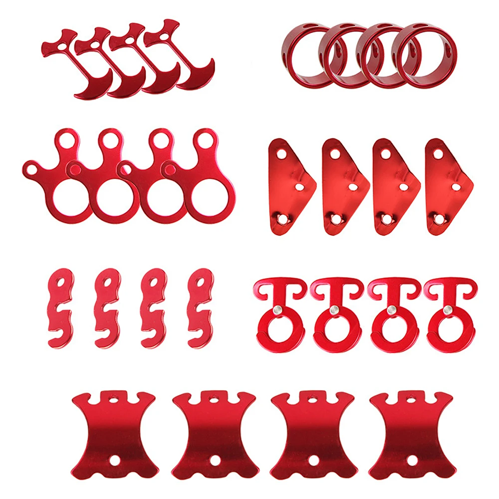 

28pcs Paracord Tensioner Guyline Adjuster Set Tent Wind Rope Buckle Fastener Outdoor Camping Equipment Tent Accessories
