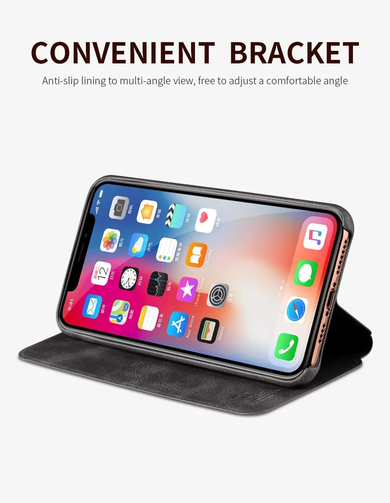 X-Level Роскошный кожаный чехол s для iPhone 11 Pro XS Max XR X 8 8 6 6S 7 Plus полный защитный деловой чехол