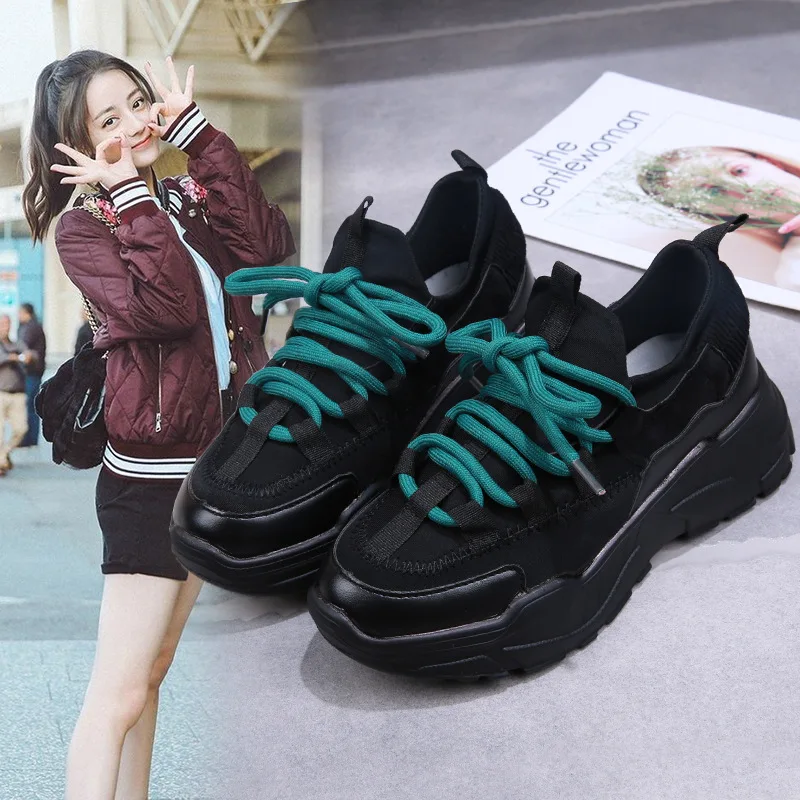 2018 весенне-осенняя женская повседневная обувь Удобная на платформе Женские