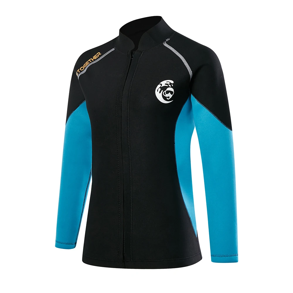 Неопреновый гидрокостюм для мужчин и женщин куртка дайвинга с длинным рукавом