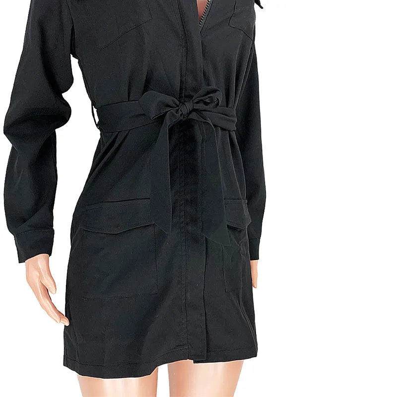 Женская Повседневная ветровка на молнии с карманами | одежда