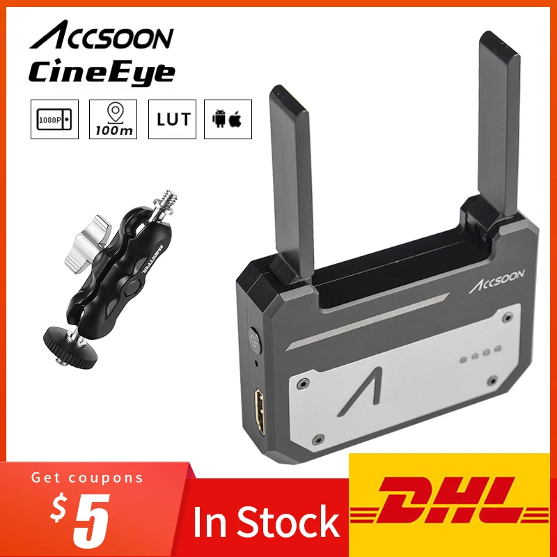 Kit 3 Accsoon CineEye беспроводной 5G 1080P мини HDMI устройство передачи видео передатчик для IOS iPhone для iPad Andriod телефон - Цвет: Kit 3