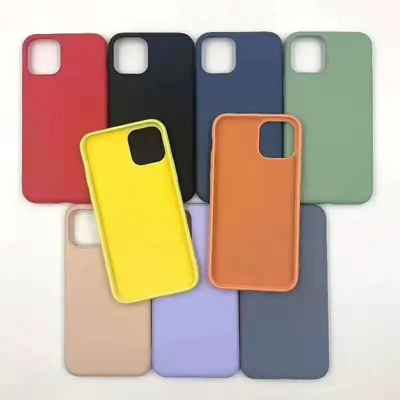 

Simple Solid Color Couple's Soft Case For Iphone 11 12 Pro Max Mini 7 8 6 6s Plus Xr X Xs Max Se 2 Silicone Phone Cover Fundas