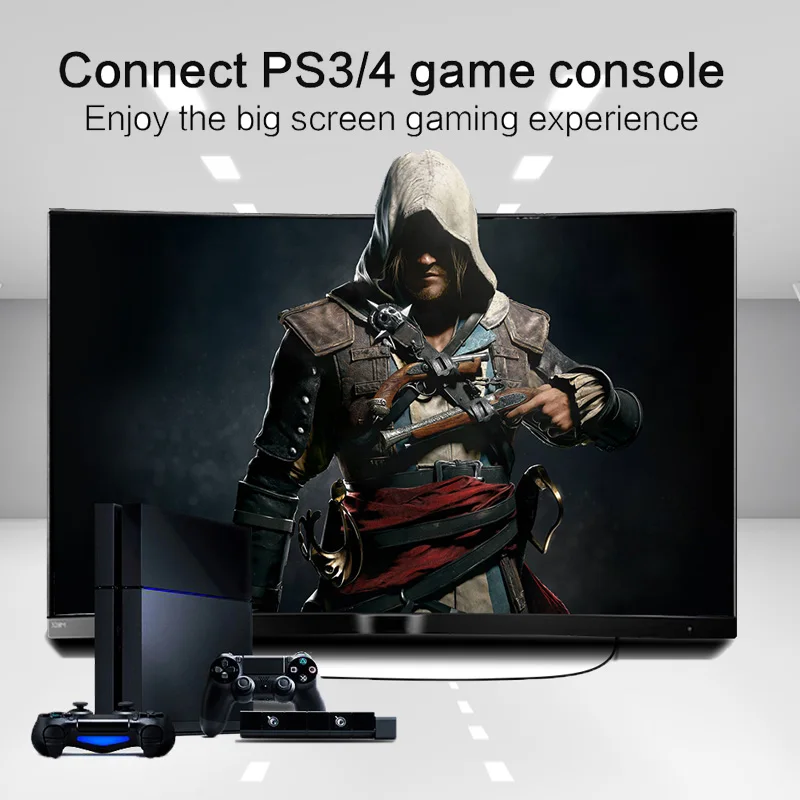 HDMI кабель 2,0 версия 4K 60Hz кабель Шнур для PS4 tv 4K Hdmi сплиттер удлинитель адаптер 0,5 м 1,5 м 2 м 3 м аудио и видео кабель