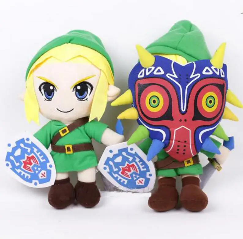 Мягкая плюшевая игрушка для косплея Legend of Zelda Breath The Wild Link кукла маджора в маске