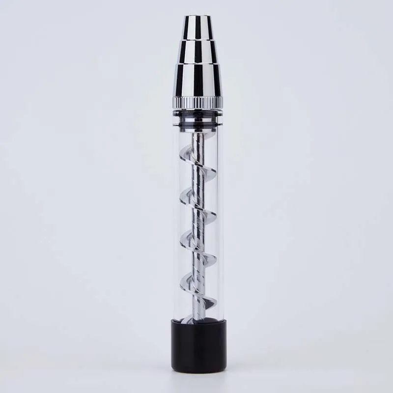 F318-silver Аксессуары для сигарет машинка для скручивания табака Мини Стеклянная трубка аксессуары для курения креативная Мода плоский держатель для табака - Цвет: F318-silver