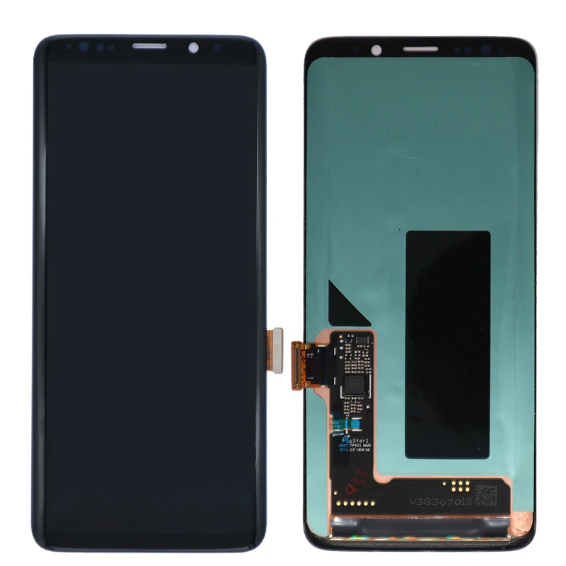 Monitor Original para Samsung Galaxy S9 Plus con bisel para Samsung S9 G960F S9 Plus G965F, montaje de digitalizador con pantalla t&aacute;ctil LCD-3