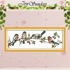 Bullfinches считает 11CT 14CT вышивка крестиком ручной работы Незаконченные животные наборы для вышивки крестиком для домашнего декора рукоделие