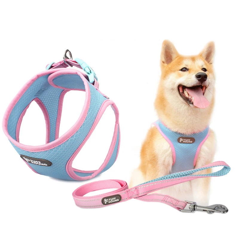 

Dog Harness And Leash Cat Breathable Mesh Adjustable Pet Puppy Vest Collar For Small Medium Dogs Chihuahua
