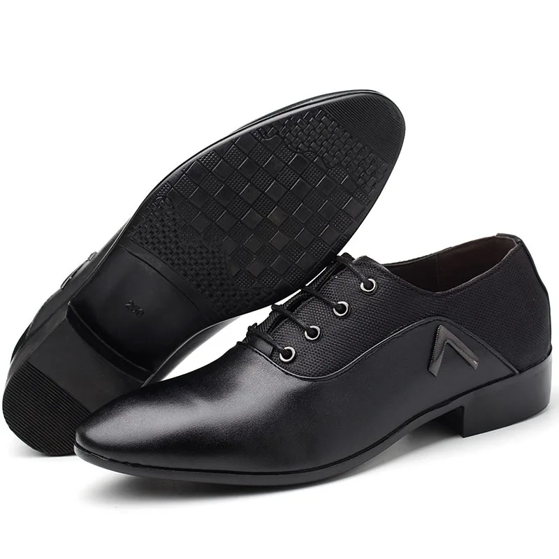 

Luxury Business Oxford Leather Shoes Men Breathable Rubber Formal Dress Shoes Male Office Wedding Flats Footwear #1998