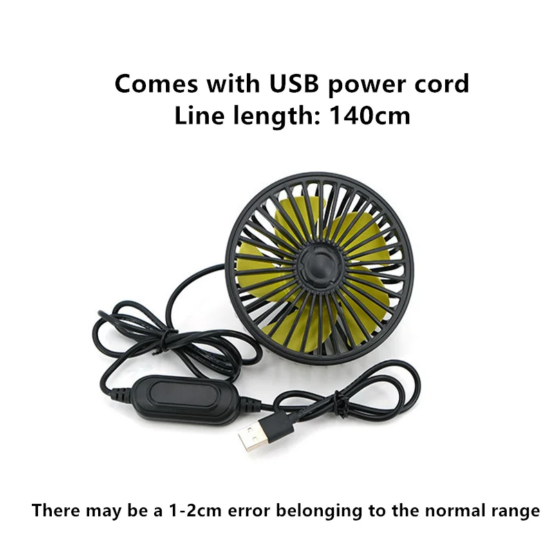 

USB Mini Car Fan Multi-Function Automobiles Dashboard Windshield Suction Cup Electric Fan Auto Interior Ornaments Supplies