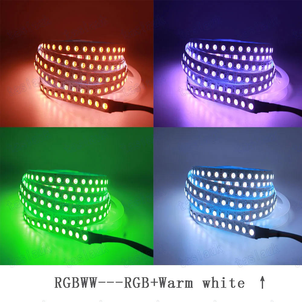 Гибкая светодиодная лента 5 м 4 цвета 1 чип 12 В 24 RGBWW RGBW RGB 84 светодиосветодиодный s/M