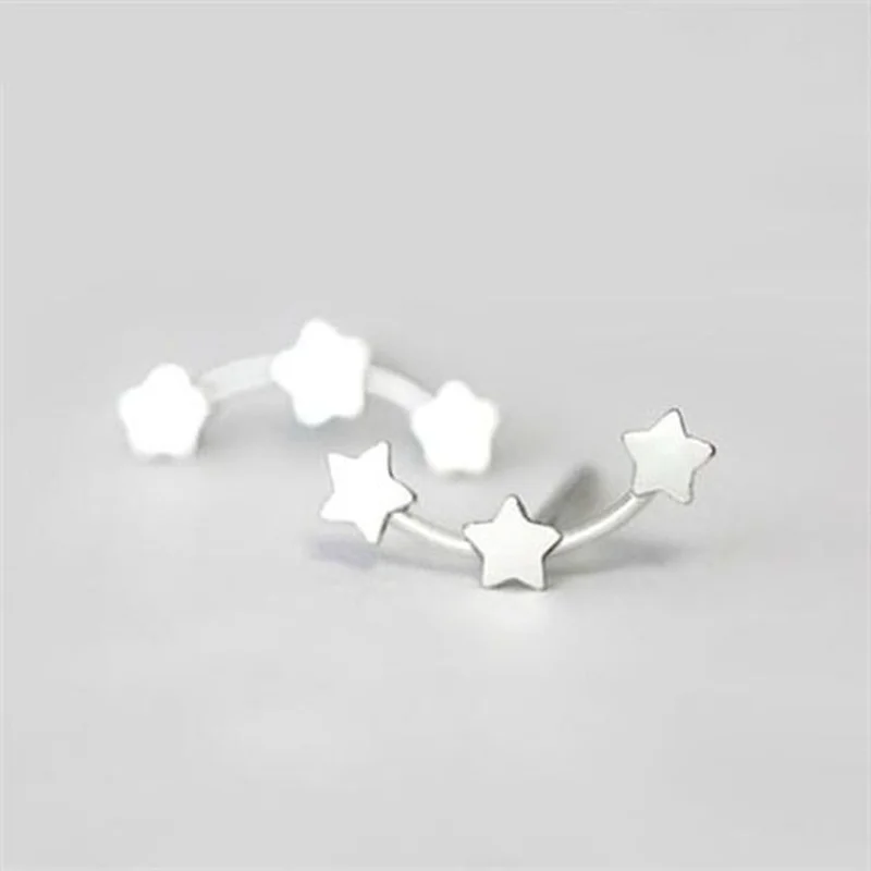 

Exquisite atmospheric Earrings simple smooth small pentagonal Star Jewelry
