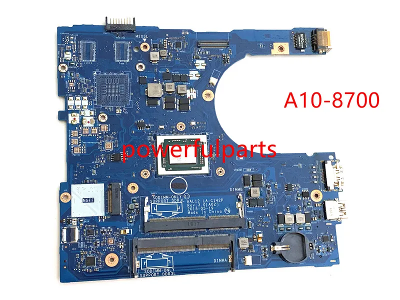 

100% Working For Dell Inspiron 5555 5455 motherboard AAL12 LA-C142P REV:3.0 CN-0CD4HR 0CD4HR CD4HR Mainboard tested ok