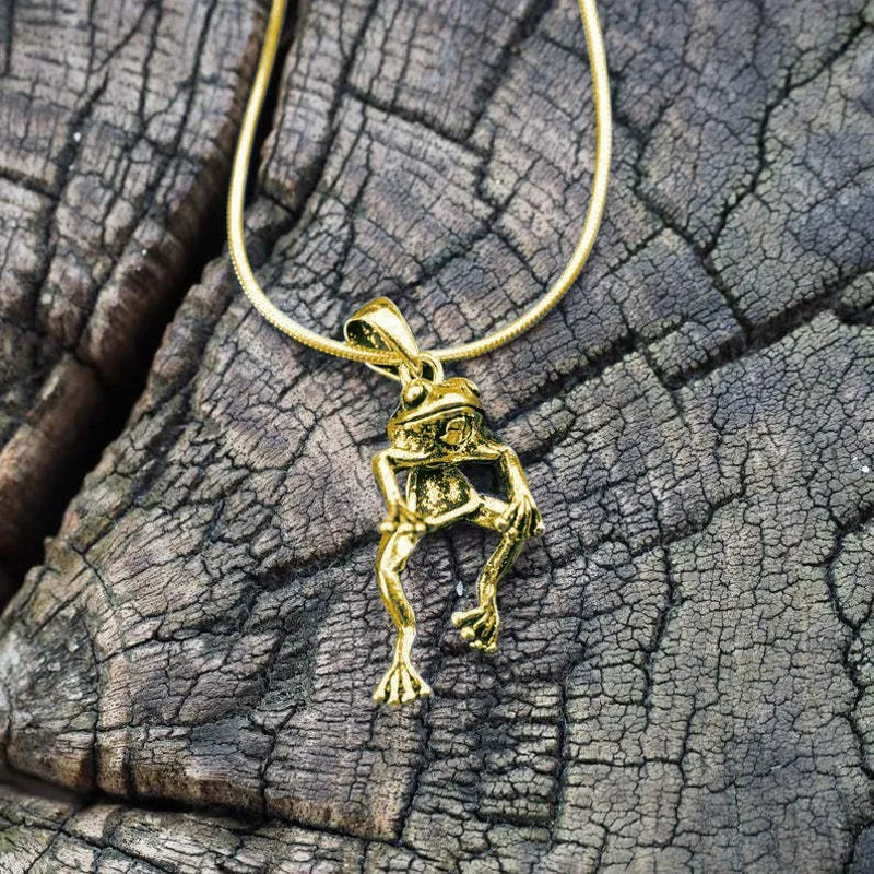 

Vintage Goth Frog Necklace Earring for Women Vintage Animal Pendant Choker Necklaces Collar Chain Punk Female Jewelry Bijoux