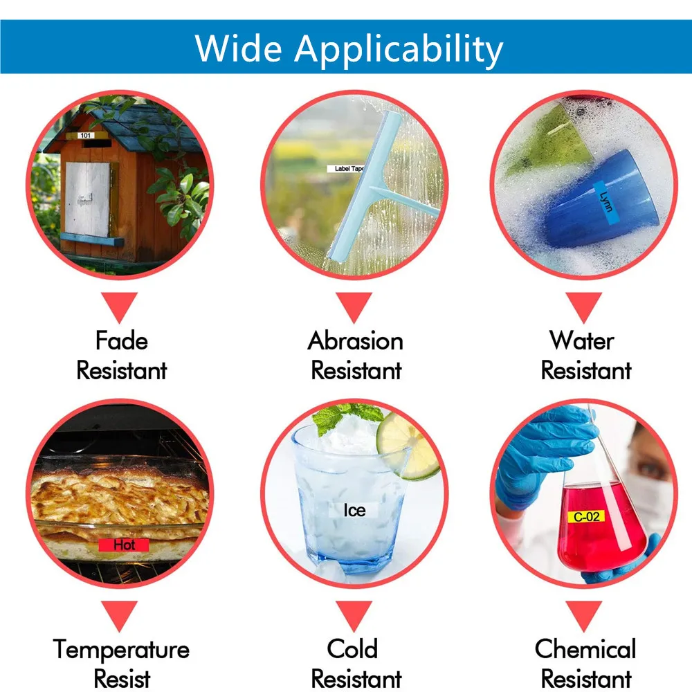 5 шт в упаковке 12 мм 45011 синего цвета на прозрачный совместимый с dymo D1 ленты