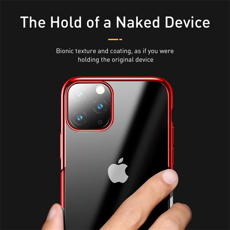 Роскошный чехол Baseus с покрытием для телефона iPhone 11 Pro Max 11Pro жесткий из