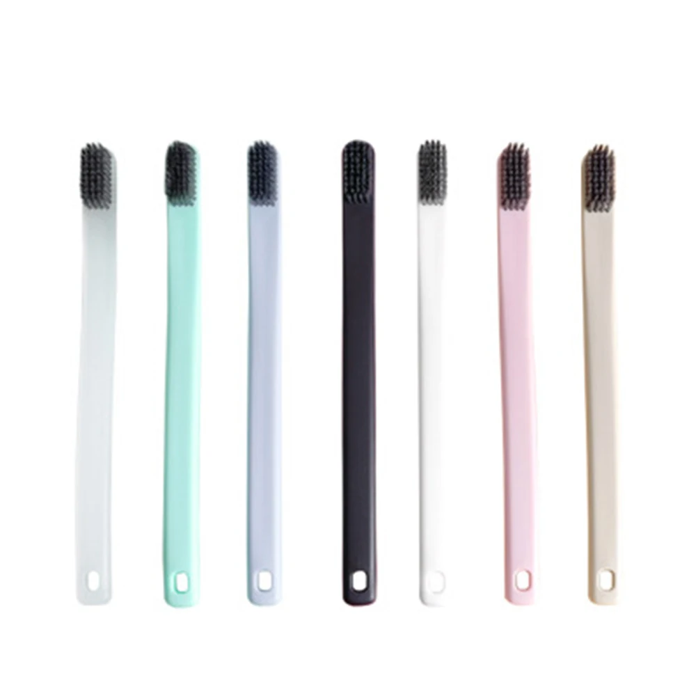 

1PCS Ultra Fine Bamboo Charcoal Toothbrushes Set Adult Reusable Soft Bristles Anti-skid Toothbrush Men Women High Density