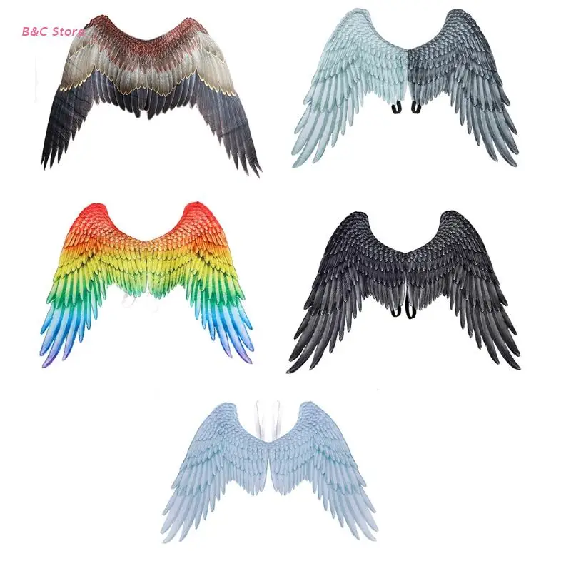 

24BC Fashion Angel Wings Women Men Dance Party Carnival Cosplay Costume Stage Show Masquerade Christmas Holiday Fancy Dress