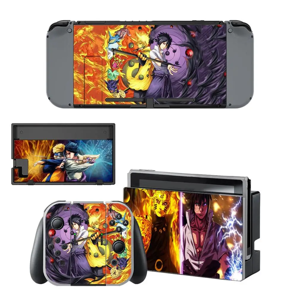 Наклейка наруто для консоли Nintendo Switch и контроллера NS Protector Cover Joy con стикер