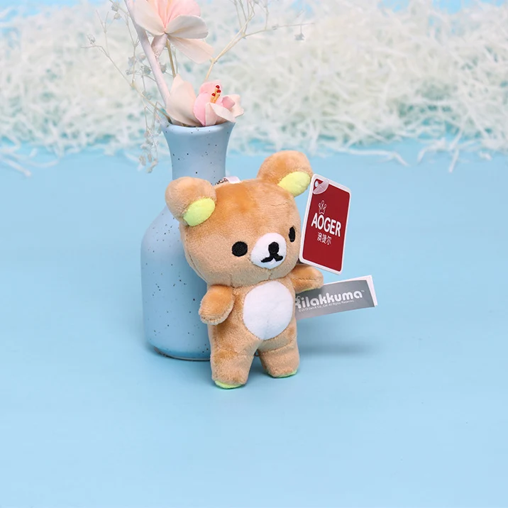 Rilakkuma коричневый плюшевый мишка плюшевый кукольный мешок кулон милый мультфильм чучела пара игрушки украшение для подруги подарок