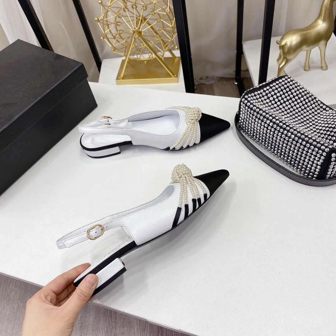 

Luxury Brand Summer Flat Sandals Women 2021 Designer Black Shoes Apricot Heels Pumps Mules