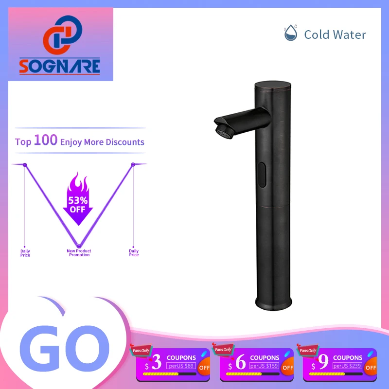 

Автоматический сенсорный смеситель, бесконтактный инфракрасный датчик, индуктивный Электрический смеситель для воды, смеситель с питание...