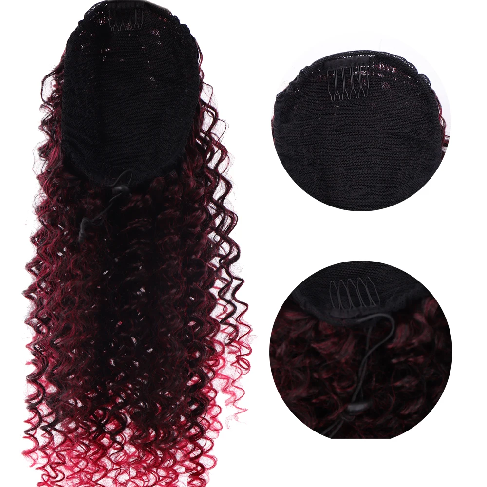 WEILAI синтетический парик для конского хвоста афро американский весенний вьющийся