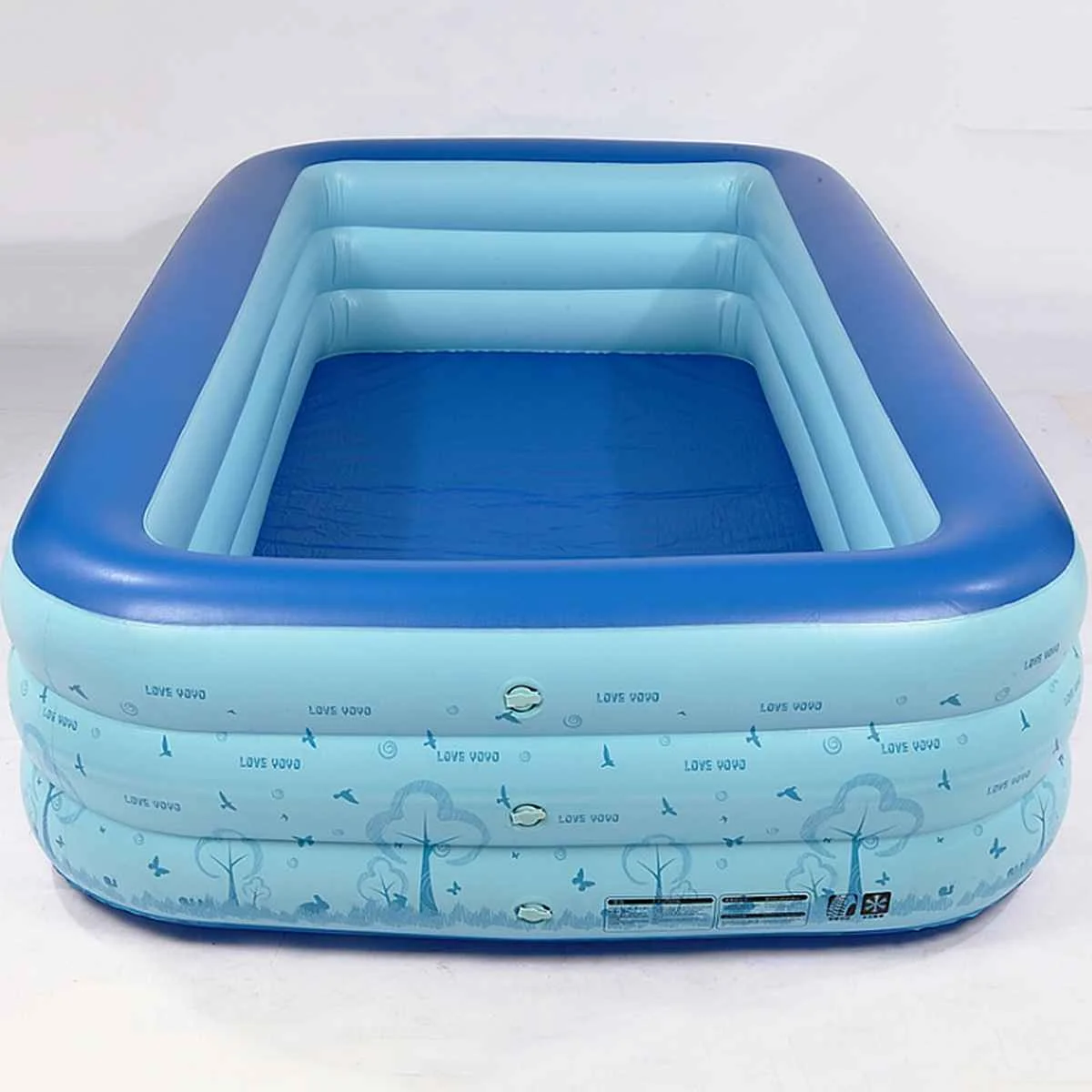 

300cm Rectangular Inflatable Swimming Pool Paddling Pool Bathing Tub Outdoor Summer Swimming Pool For Kids Adult Ocean Ball Pond