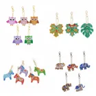 Diy алмазная живопись животное растение металлический брелок Рождественские Украшения Декор Рождество 2021 Новогодние ние Украшения 2022