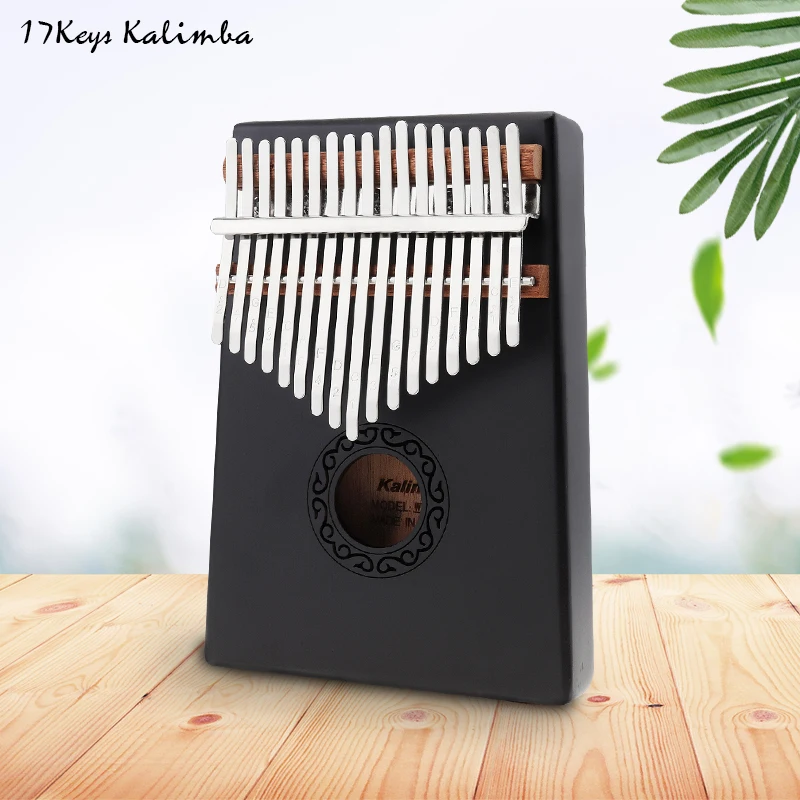 17 клавиш Kalimba одноплатный из красного дерева большого пальца пианино Mbira мини-клавиатура инструмент с полными аксессуарами