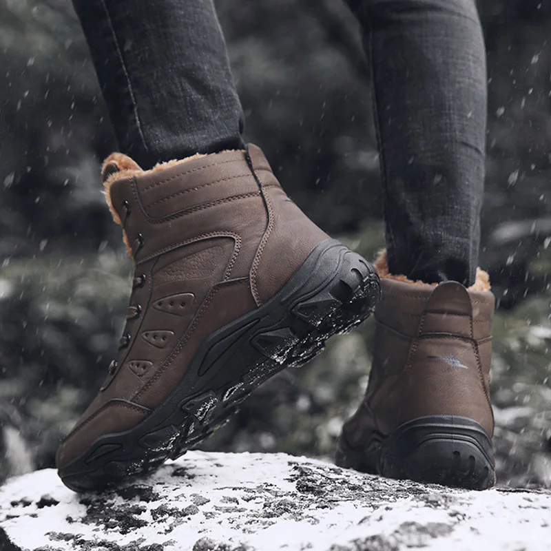 Зимние ботинки Мужская зимняя обувь мужские армейские в стиле милитари мужская