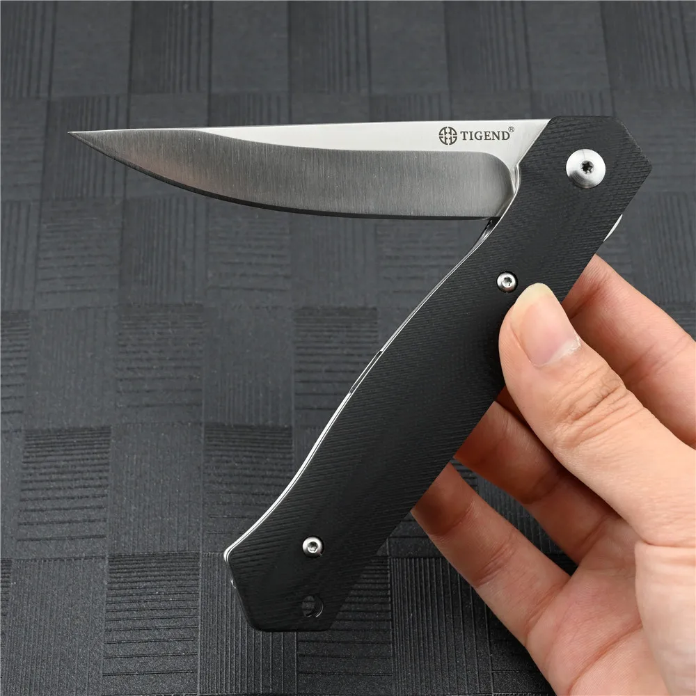 D2 steel folding blade ball bearing pocket knives outdoor camping self defense tools G10 handle | Инструменты