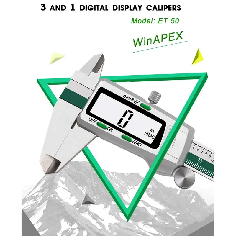 

Digital Vernier Caliper 150mm Stainless Steel Electronic Caliper Micrometer Depth Measuring Tools