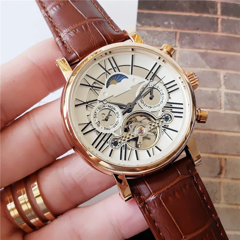 Новые автоматические мужские дизайнерские спортивные механические часы из