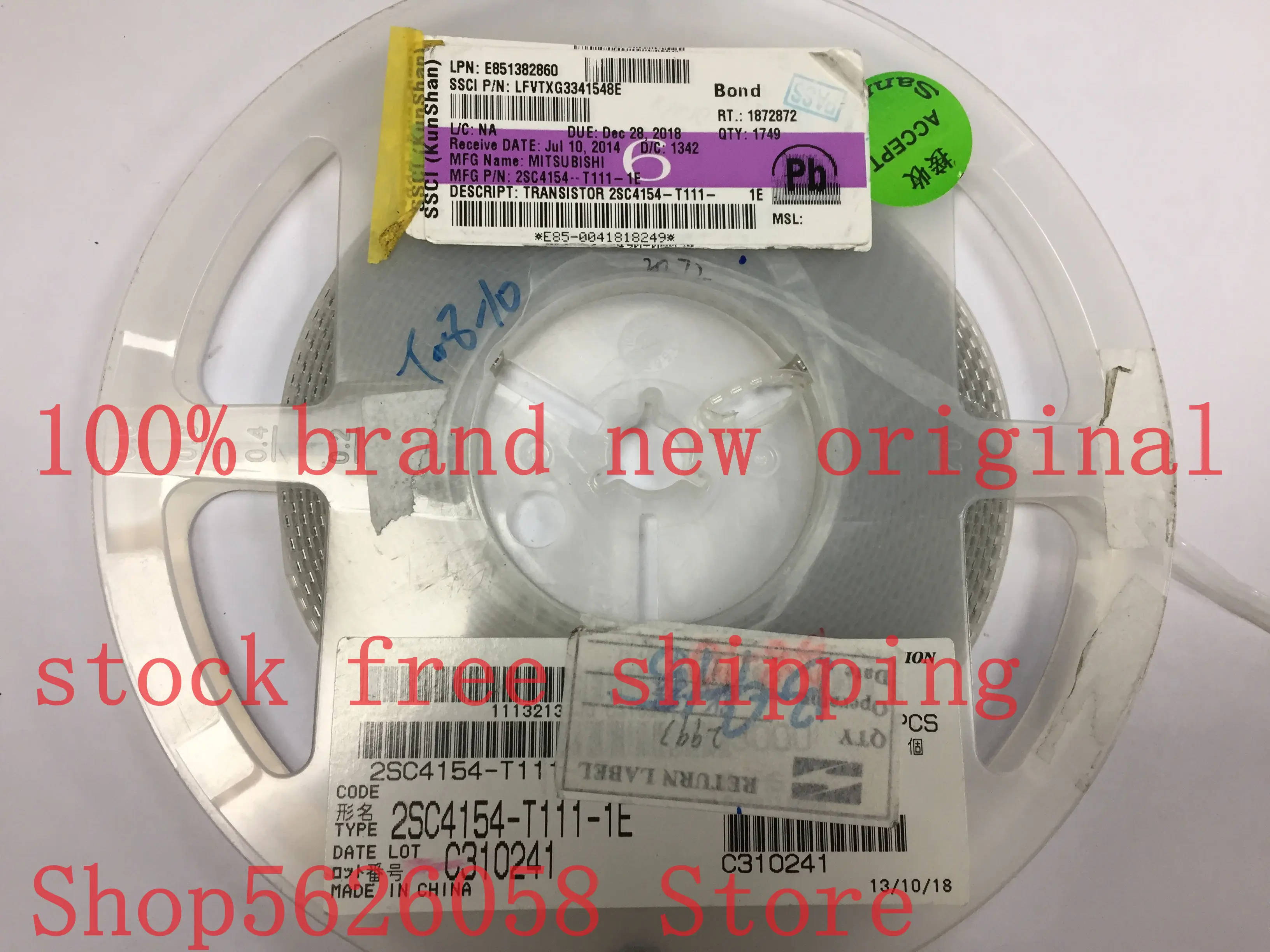 2SC4154 T111 1E SOT23 3 100% новый оригинальный Бесплатная доставка 50 шт. 3000 в наличии|Умные