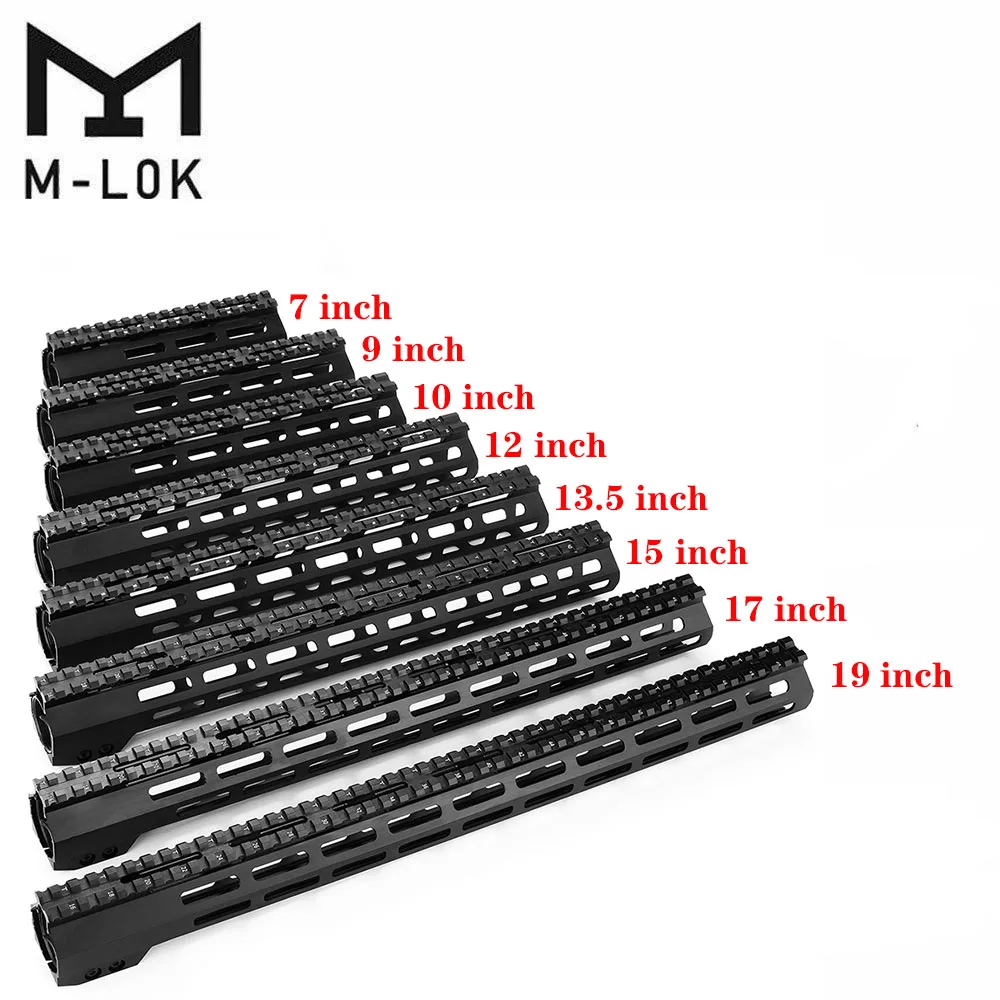 Magorui AR-15 M4 M-LOK MLOK 7/9/10/12/13,5/15/17/19/22 дюймов Тонкий бесплатный поплавок Handguard M-LOK прицел крепление с Сталь гайка