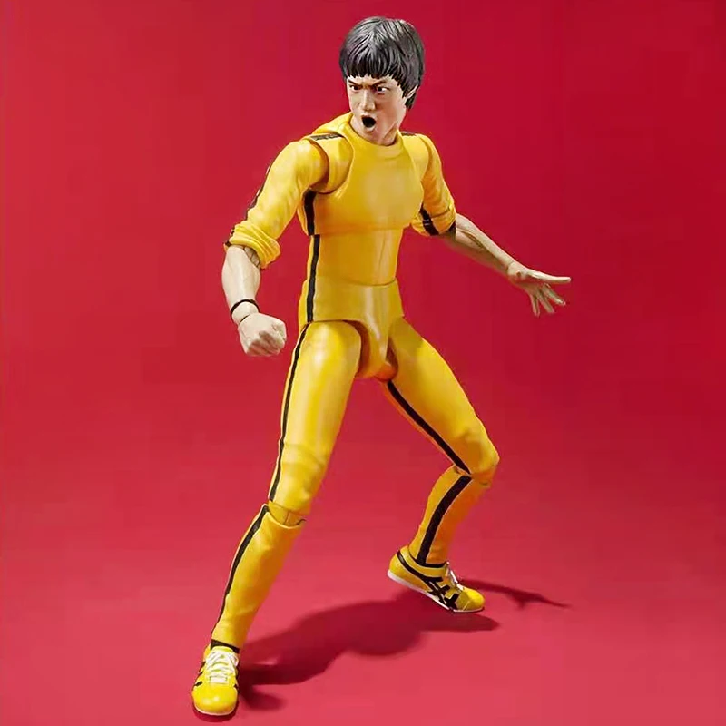 

SHF 15cm Bruce Lee PVC Action Figure Anime King of Kung Fu Figures BJD Collection Model Toys Fans Souvenir Child Gift