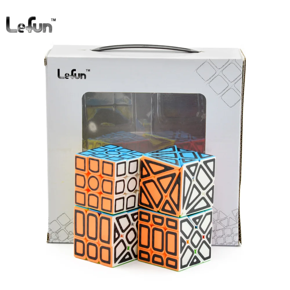 4 шт. Lefun Куб Стиль ветряная мельница ось Фишер куб зеркало Волшебная скорость