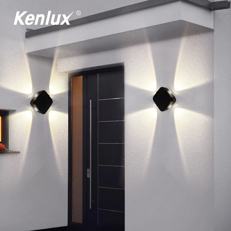 Светодиодный алюминиевый настенный квадратный светильник декоративное